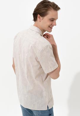 Erkek Haki Kısa Kollu Gömlek - 50246341001