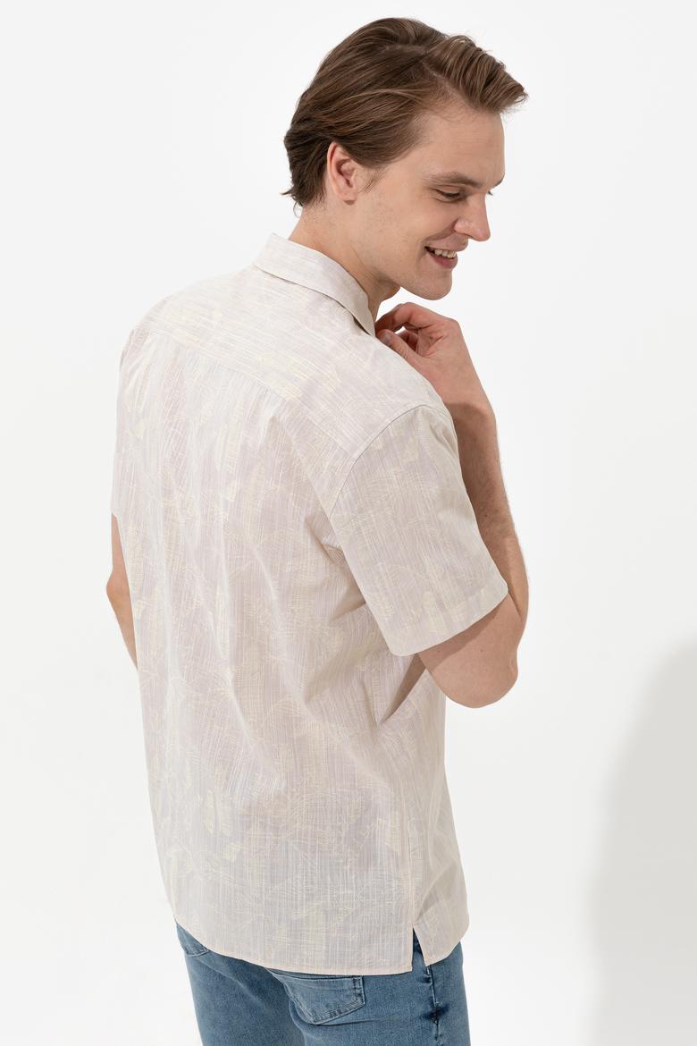 Erkek Haki Kısa Kollu Gömlek - 50246341001