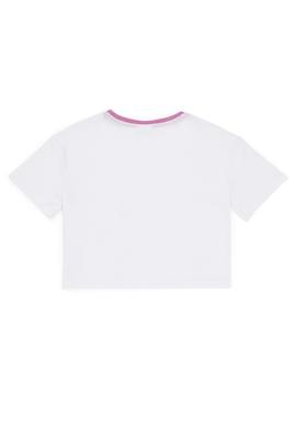 Kız Çocuk Menekşe Bisiklet Yaka Crop Tişört - 50248154013