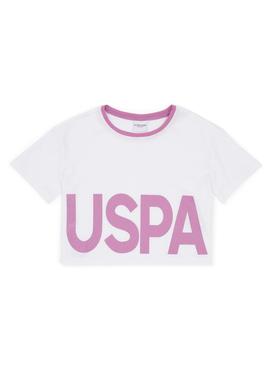 Kız Çocuk Menekşe Bisiklet Yaka Crop Tişört - 50248154013