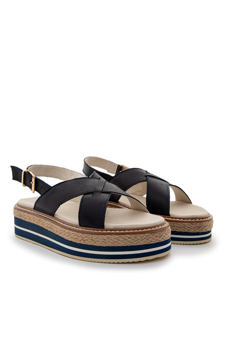 Kadın Lacivert Sandalet