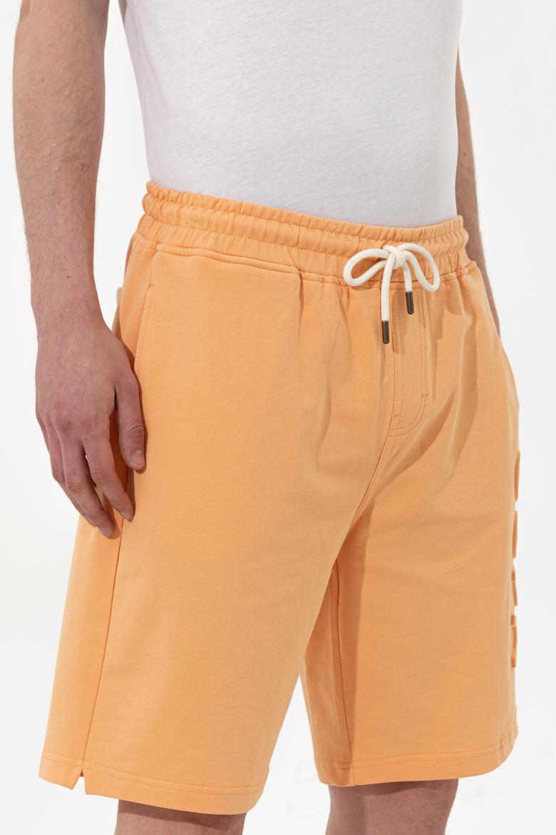 Erkek Turuncu Örme Şort - 50246596035