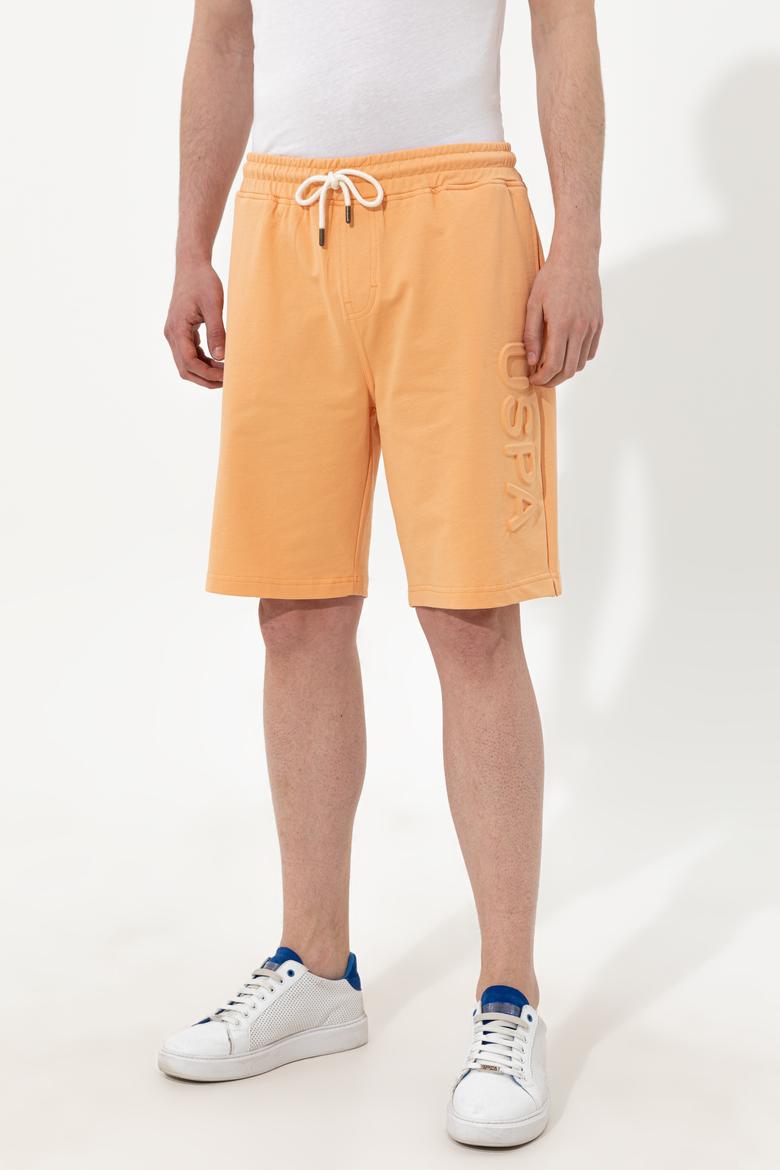 Erkek Turuncu Örme Şort - 50246596035