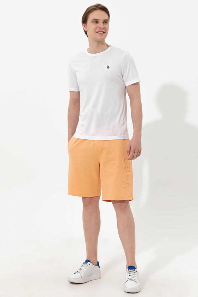 Erkek Turuncu Örme Şort