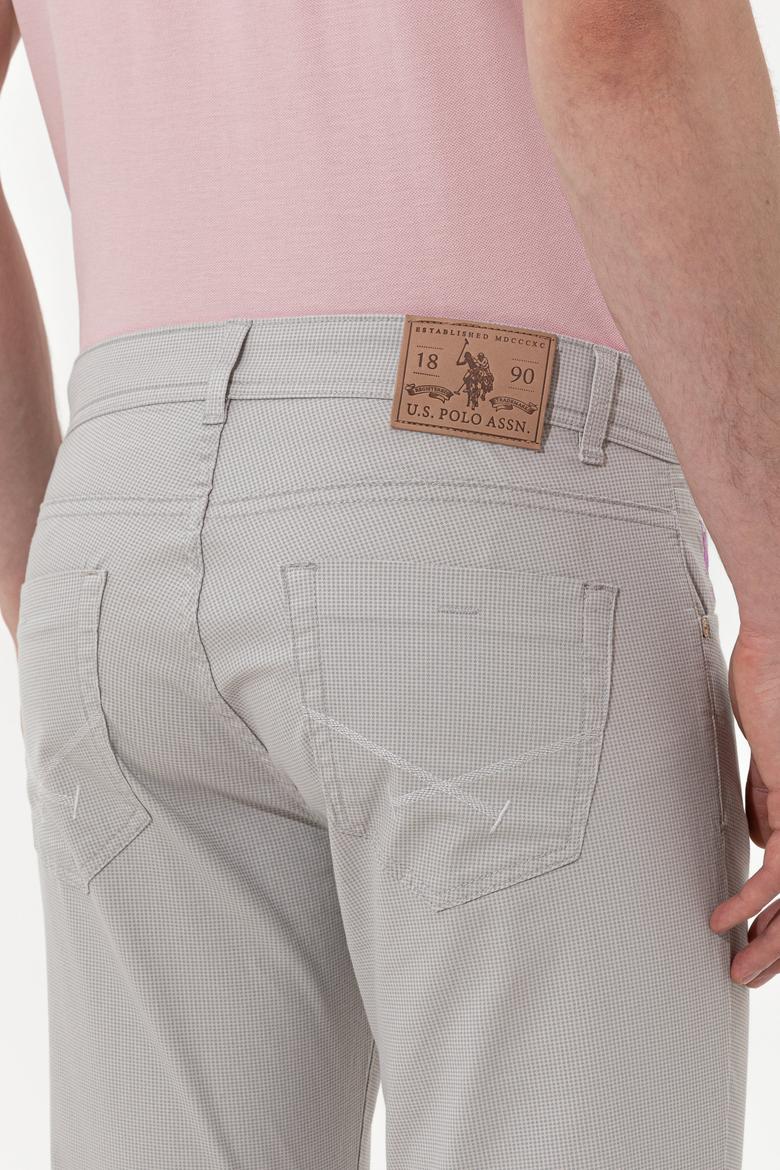 Erkek Açık Gri Kanvas Pantolon - 50246103003