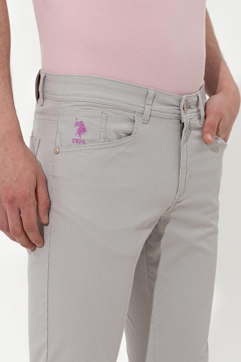 Erkek Açık Gri Kanvas Pantolon - 50246103003