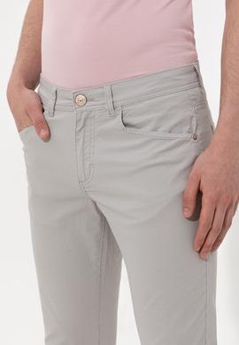 Erkek Açık Gri Kanvas Pantolon - 50246103003