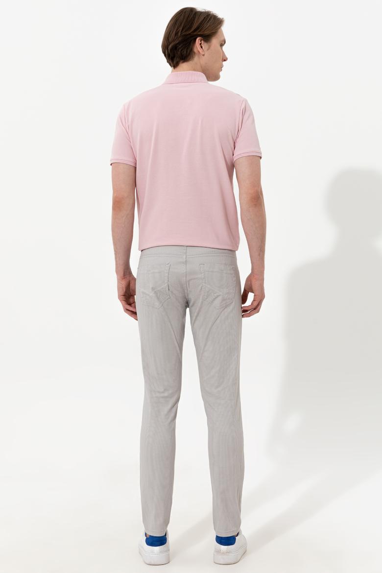 Erkek Açık Gri Kanvas Pantolon - 50246103003