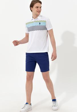 Erkek Mavi Dokuma Şort - 50246140057