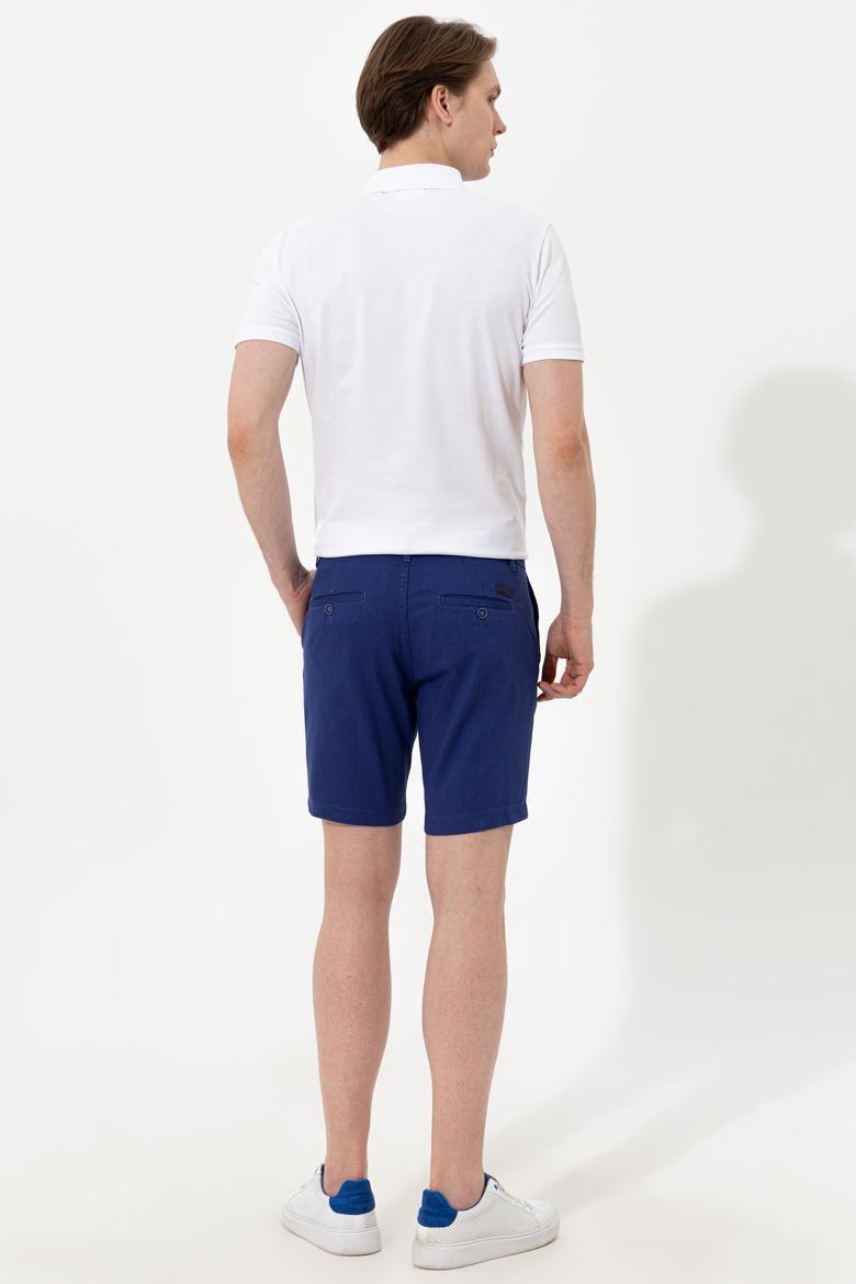 Erkek Mavi Dokuma Şort - 50246140057