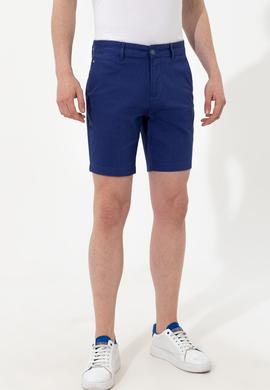 Erkek Mavi Dokuma Şort - 50246140057