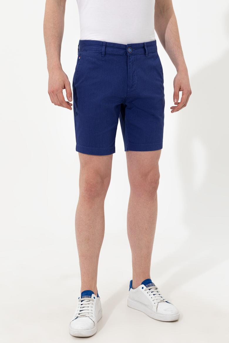 Erkek Mavi Dokuma Şort - 50246140057