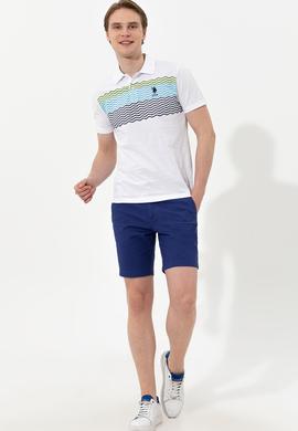 Erkek Mavi Dokuma Şort - 50246140057