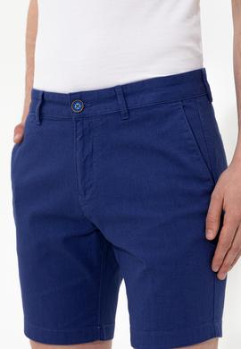 Erkek Mavi Dokuma Şort - 50246140057
