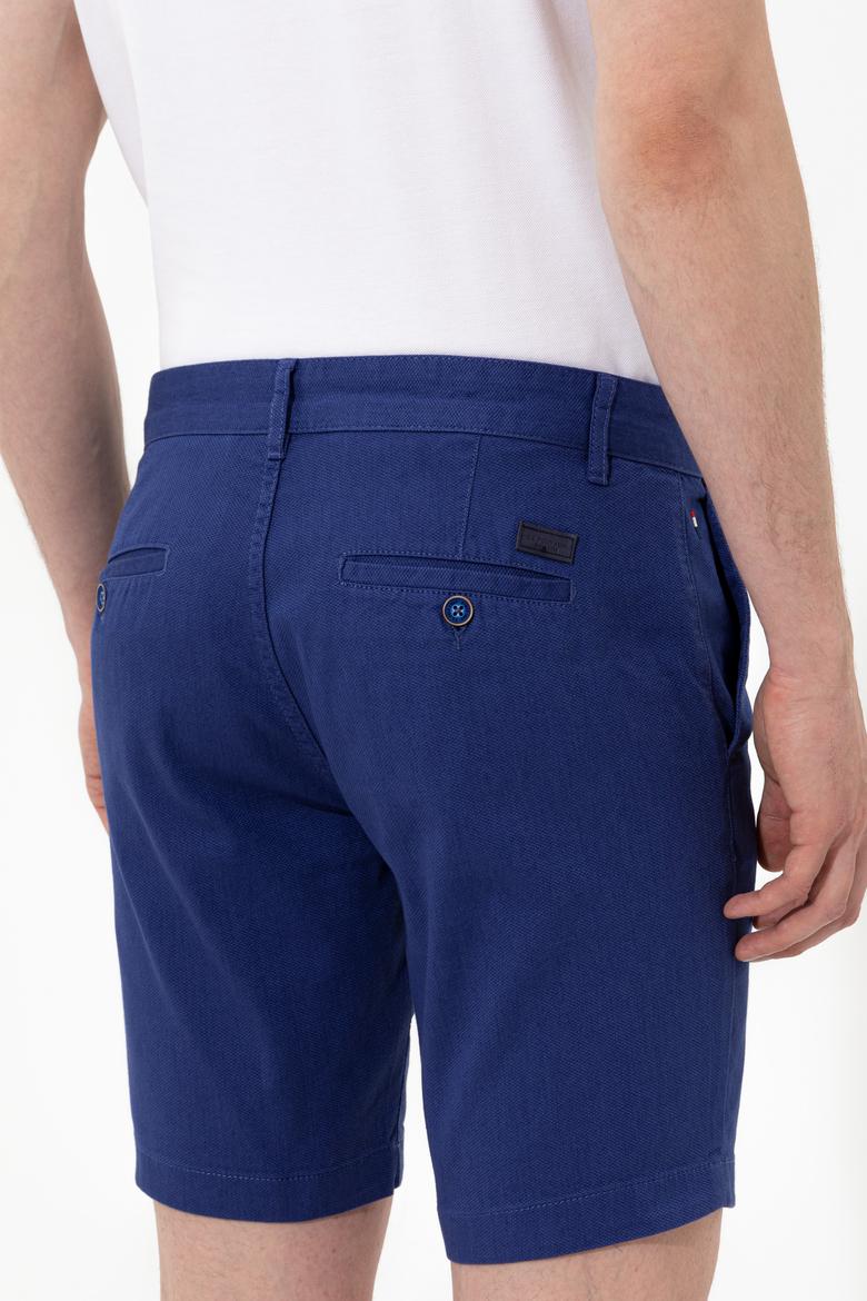 Erkek Mavi Dokuma Şort - 50246140057