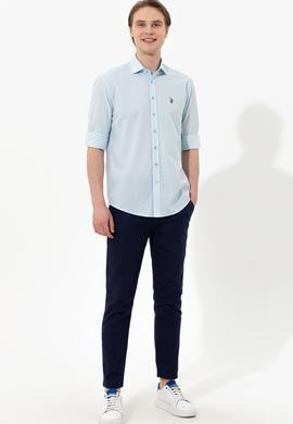 Erkek Turkuaz Uzun Kollu Gömlek - 50247123003