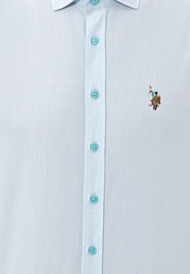 Erkek Turkuaz Uzun Kollu Gömlek - 50247123003