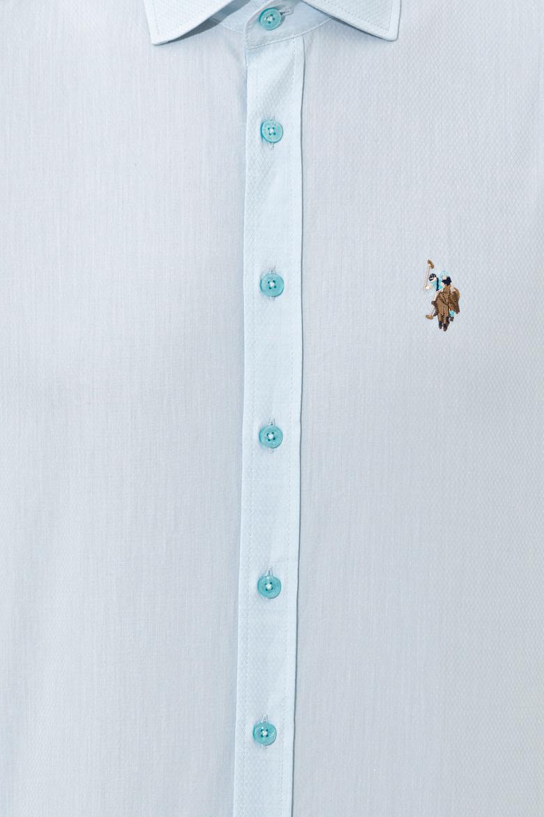 Erkek Turkuaz Uzun Kollu Gömlek - 50247123003