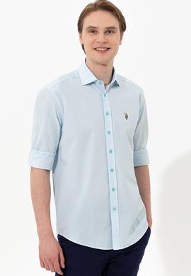 Erkek Turkuaz Uzun Kollu Gömlek - 50247123003