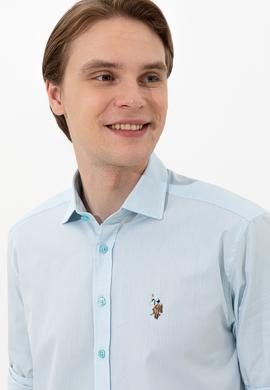 Erkek Turkuaz Uzun Kollu Gömlek - 50247123003