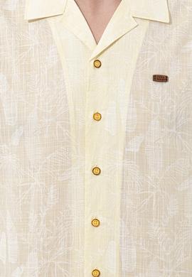 Erkek Açık Sarı Kısa Kollu Gömlek - 50246341014