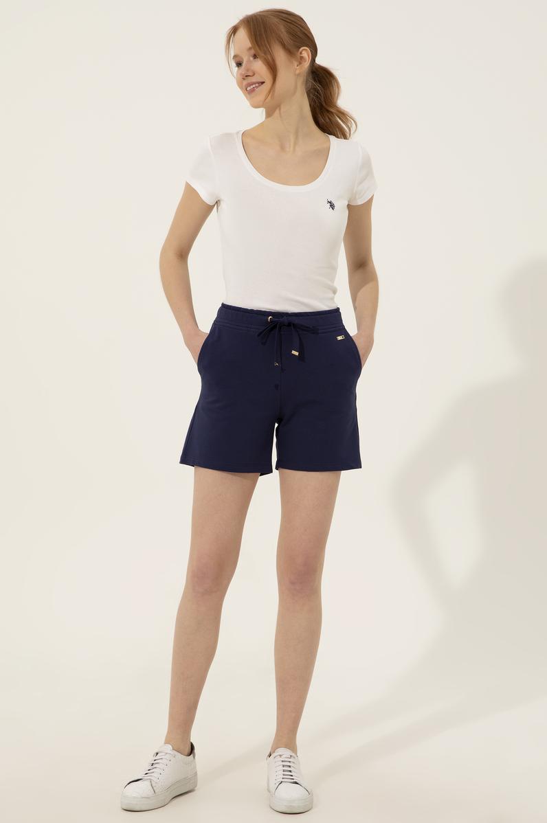 Kadın Lacivert Örme Şort