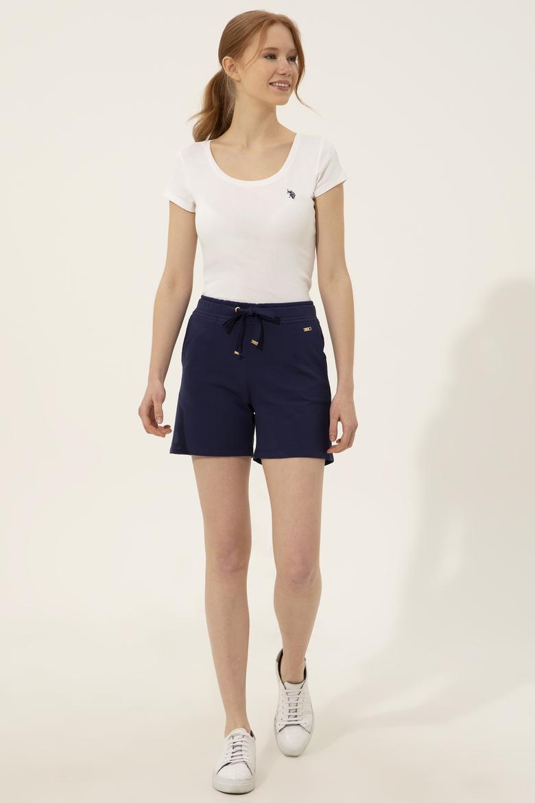 Kadın Lacivert Örme Şort - 50253134007