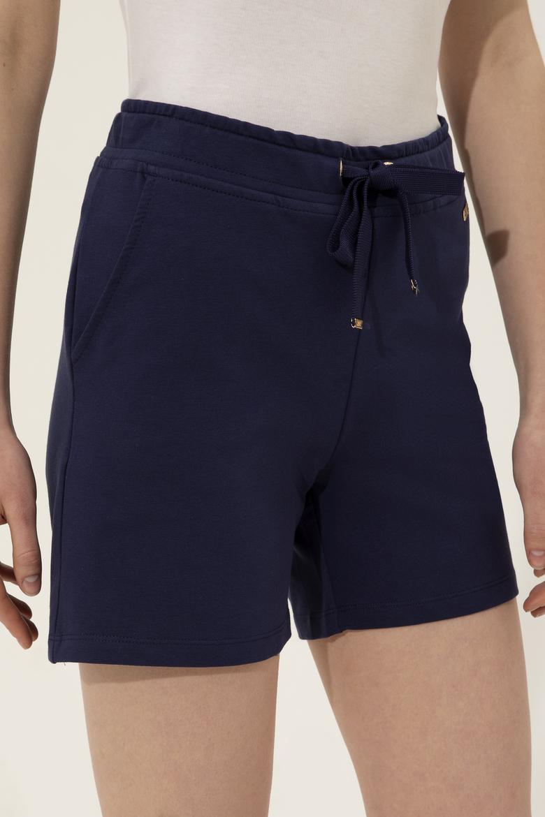 Kadın Lacivert Örme Şort - 50253134007