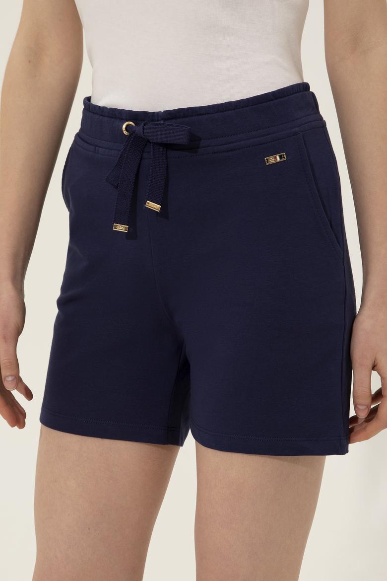 Kadın Lacivert Örme Şort - 50253134007