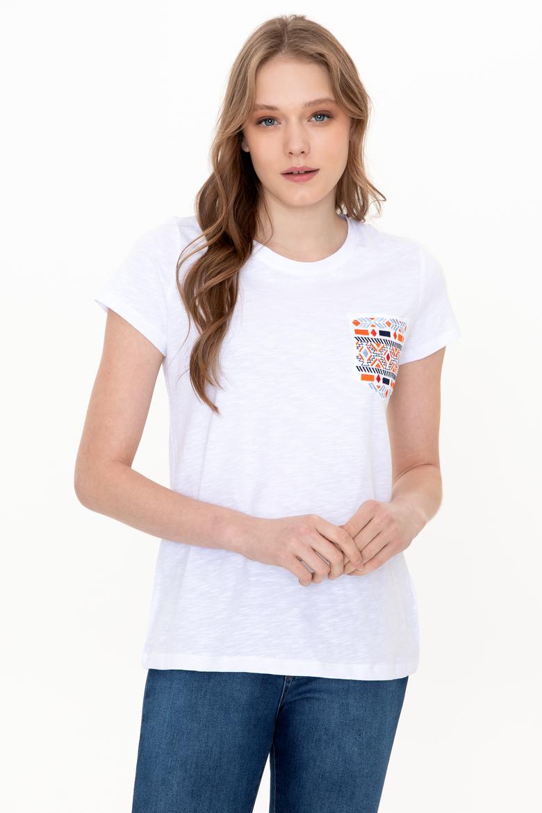 Kadın Beyaz Tişört