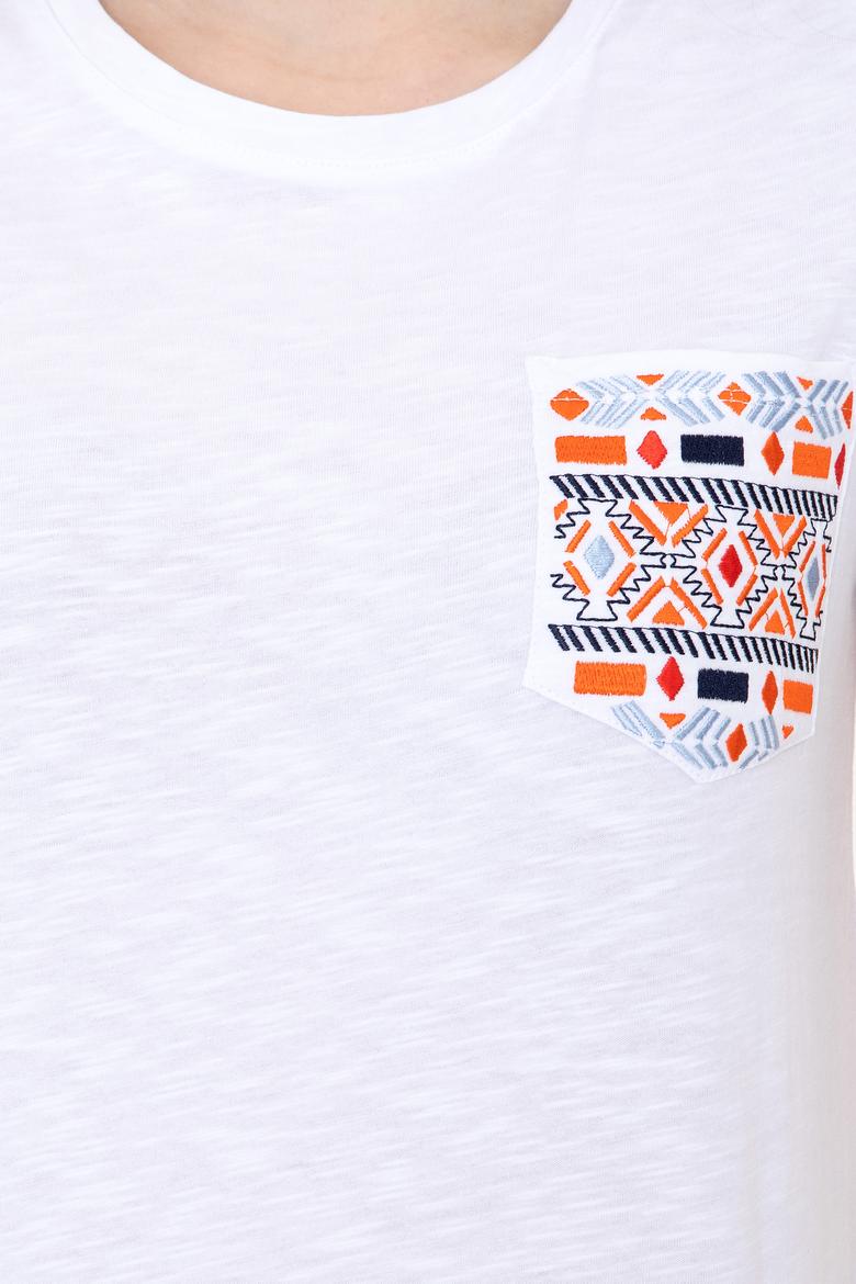 Kadın Beyaz Tişört - 50252286008