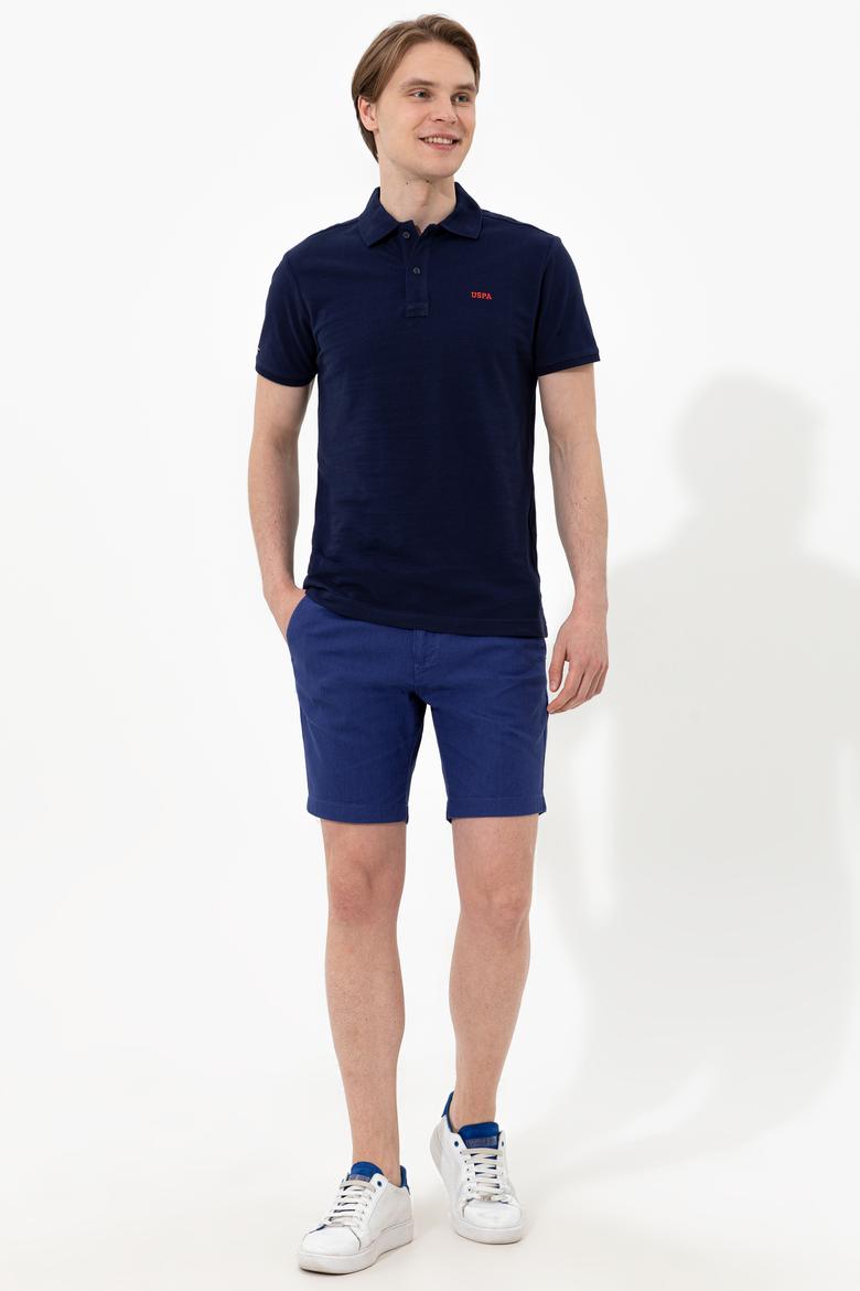 Erkek Lacivert Polo Yaka Basic T-Shirt - 50251701028