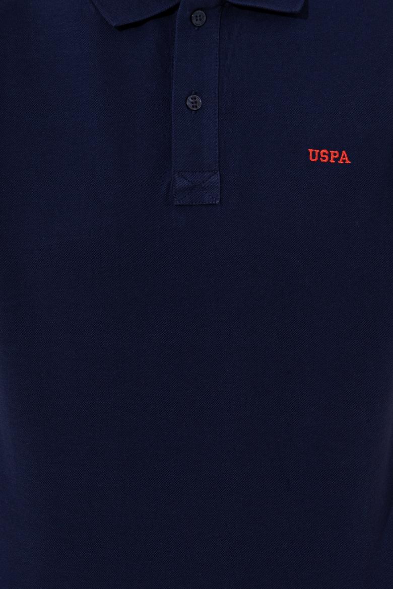 Erkek Lacivert Polo Yaka Basic T-Shirt - 50251701028