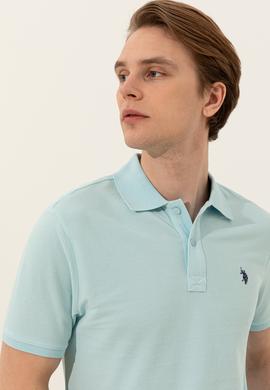 Erkek Aqua Polo Yaka Basic T-Shirt - 50249149029