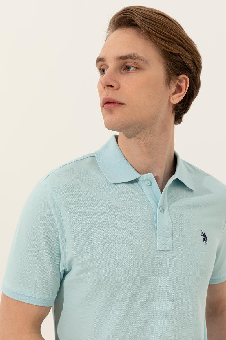 Erkek Aqua Polo Yaka Basic T-Shirt - 50249149029
