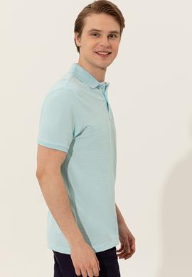 Erkek Aqua Polo Yaka Basic T-Shirt - 50249149029