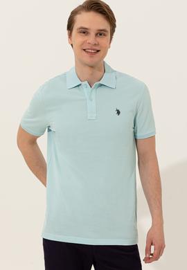Erkek Aqua Polo Yaka Basic T-Shirt - 50249149029