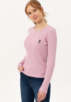 Kadın Manolya Basic Kazak - 50255658078