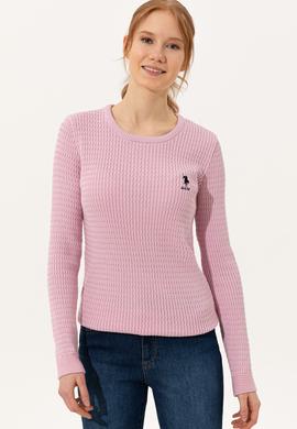 Kadın Manolya Basic Kazak - 50255658078