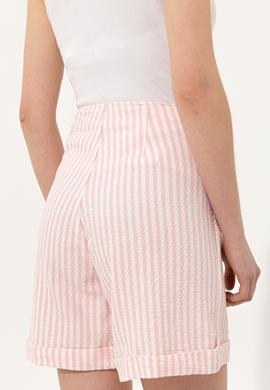 Kadın Pembe Dokuma Şort - 50246070006