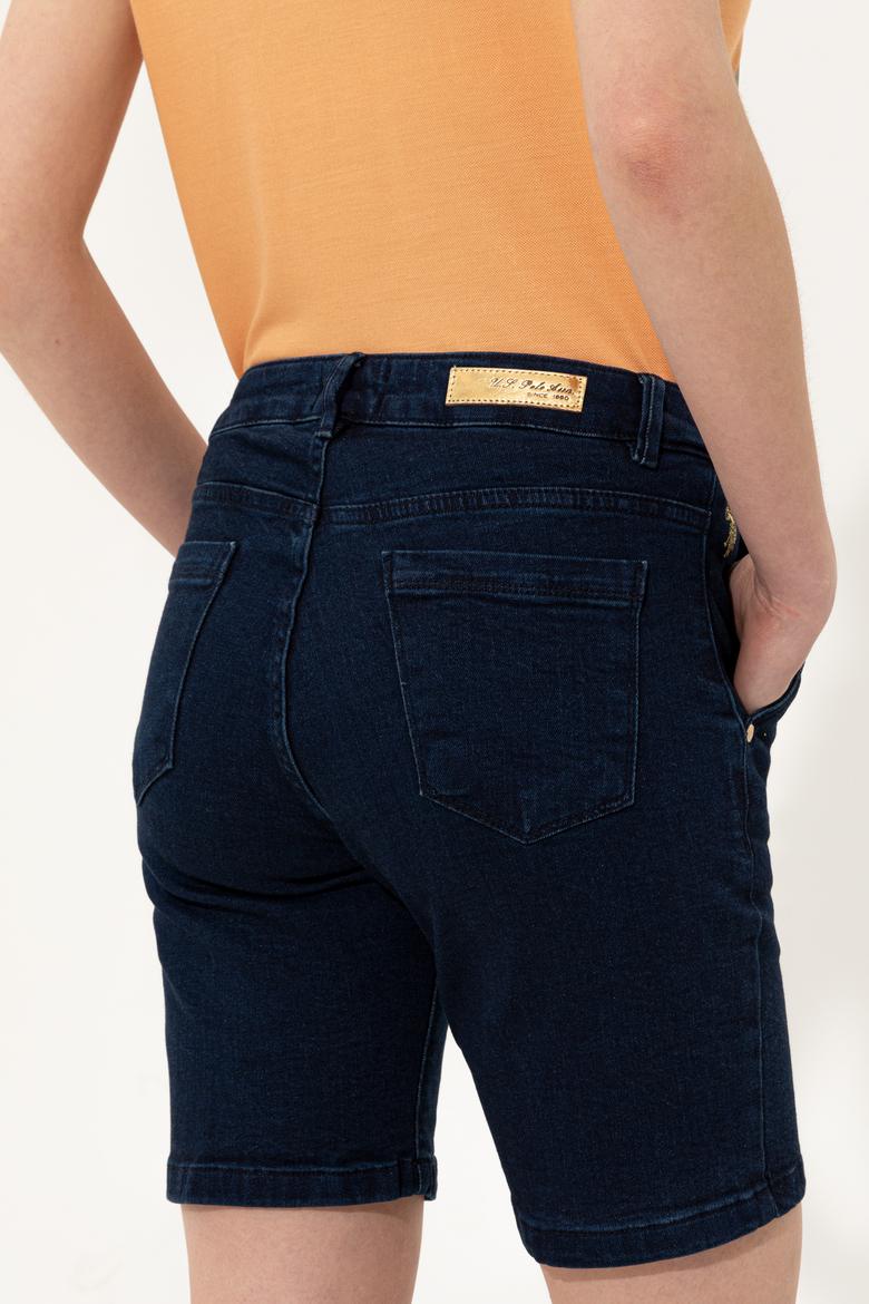 Kadın Mavi Jean Şort - 50249621002