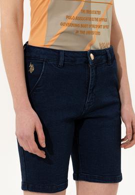 Kadın Mavi Jean Şort - 50249621002