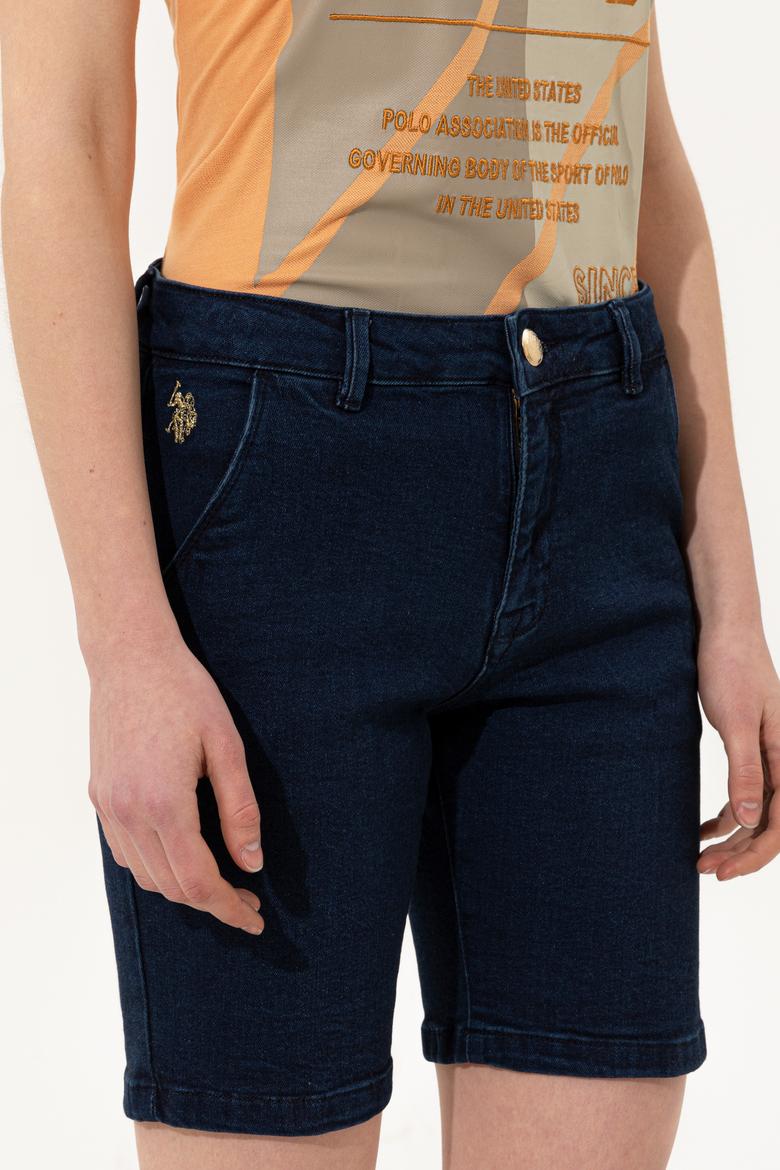 Kadın Mavi Jean Şort - 50249621002