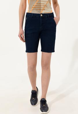 Kadın Mavi Jean Şort - 50249621002