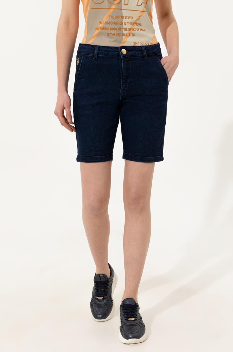 Kadın Mavi Jean Şort