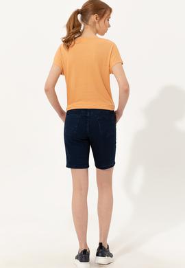 Kadın Mavi Jean Şort - 50249621002