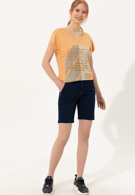 Kadın Mavi Jean Şort - 50249621002