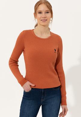 Kadın Kiremit Basic Kazak - 50255658014