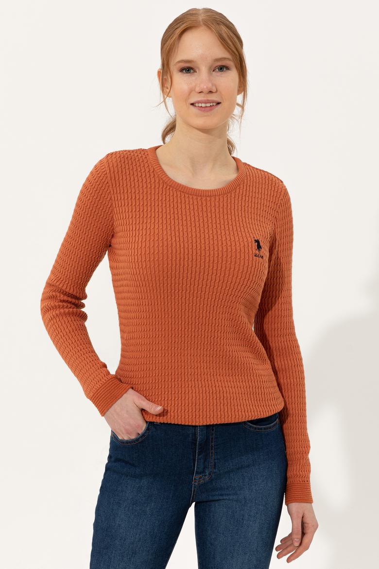 Kadın Kiremit Basic Kazak - 50255658014