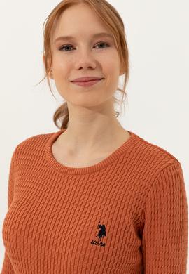 Kadın Kiremit Basic Kazak - 50255658014